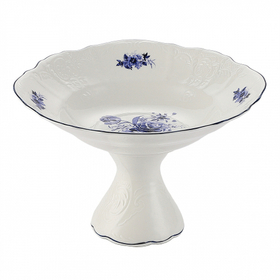 Блюдо на ножке,десертное 23.7 см,коллекция "Blue Flower" P.L. Proff Cuisine