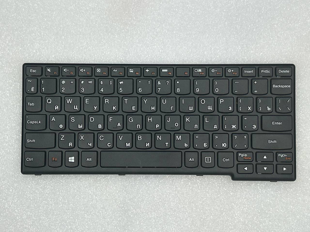 Клавиатура для ноутбука Lenovo Yoga 11 раскладка - русская, без подсветки, черная (25204718), оригинал