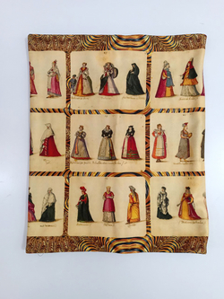 Двусторонний снуд "Дамские наряды» по мотивам иллюстраций с дамскими нарядами 16 века