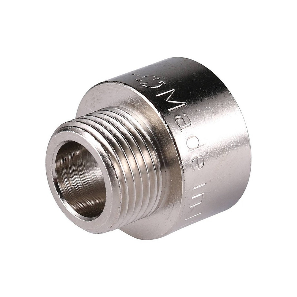 Переход с внутренней резьбы на наружную STOUT SFT 0008 - 1/2" x 3/8" (латунь никелированная)