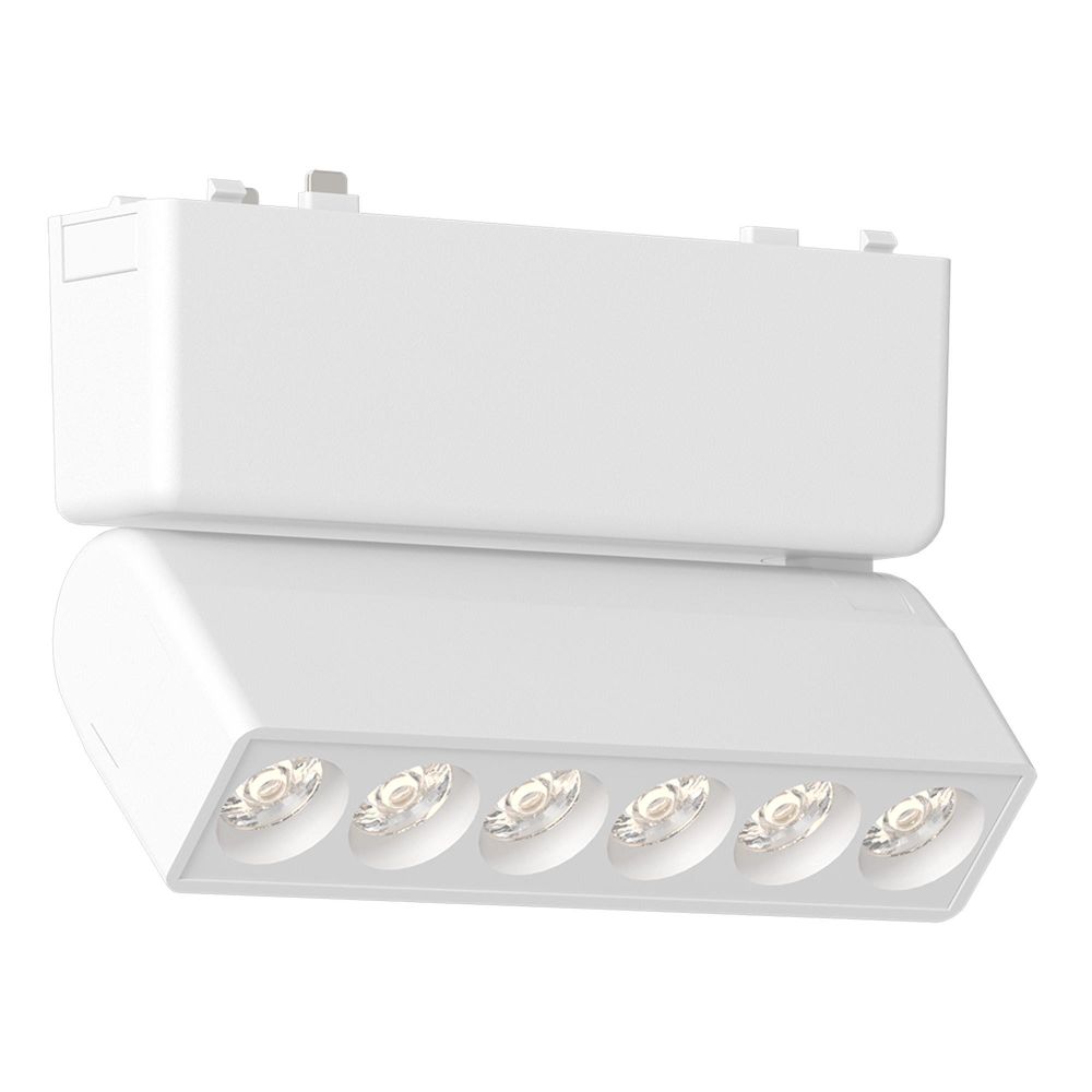 ST675.536.06 Магнитный трековый светильник Белый LED 1*6W 3000K 360Lm Ra&amp;gt;90 &amp;gt;90 IP20 L122xW26xH82 48V SKYFLAT