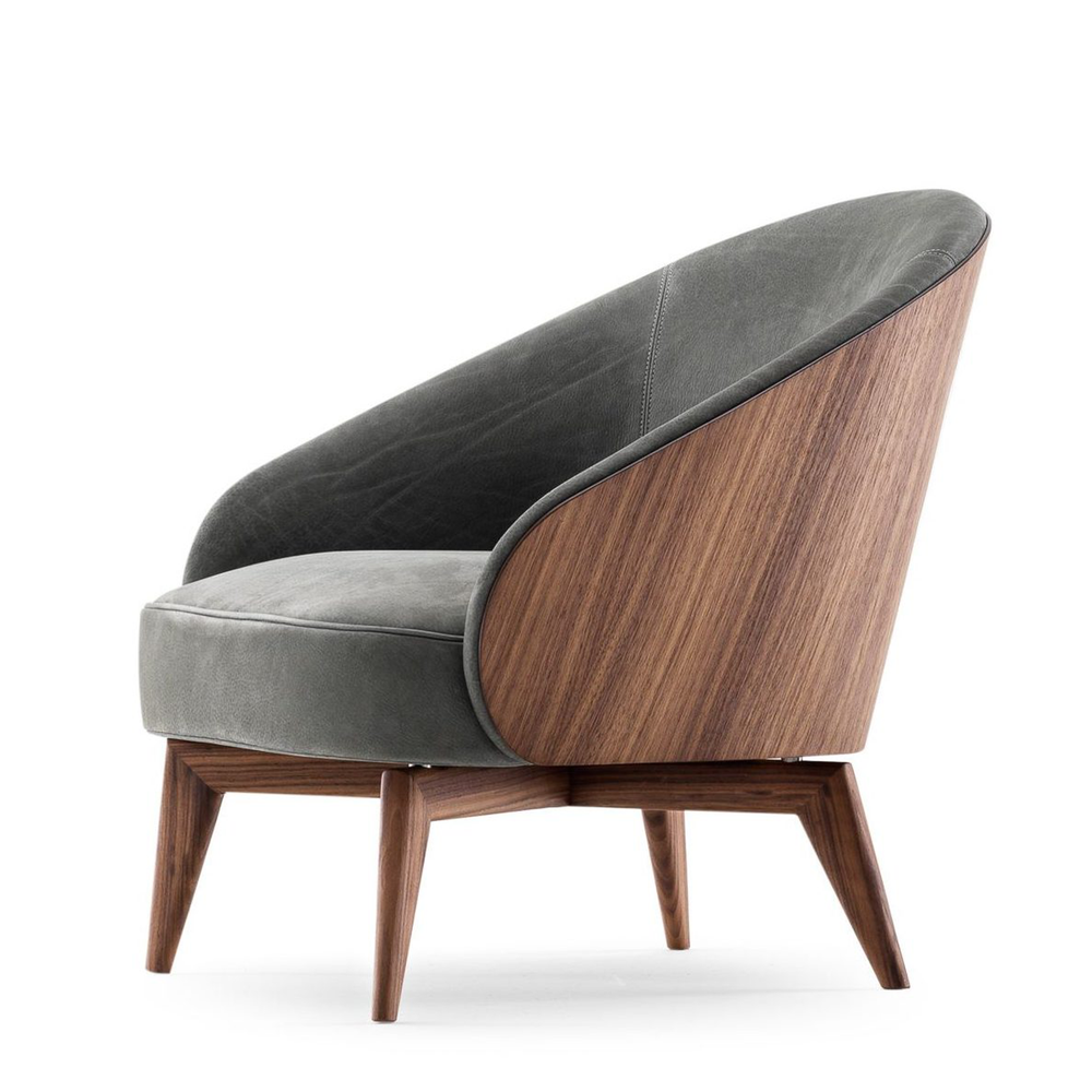 Дизайнерское кресло LILU wood emerald