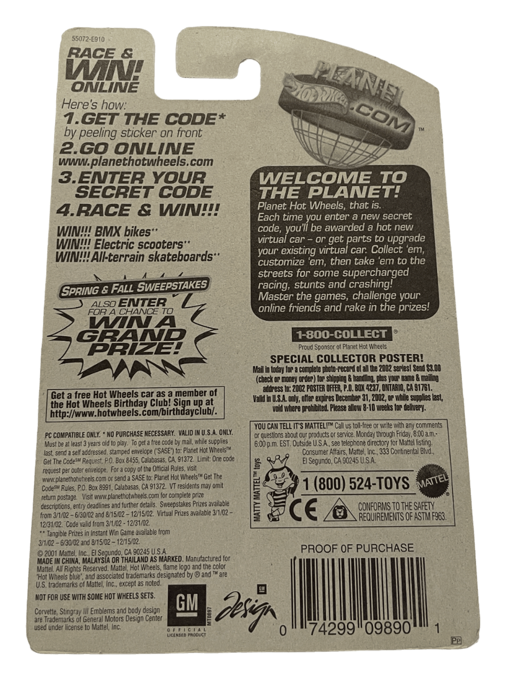 Hot Wheels Corvette Stingray III (2002)