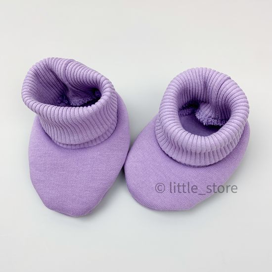 Пинетки из футера "Simple" Лаванда