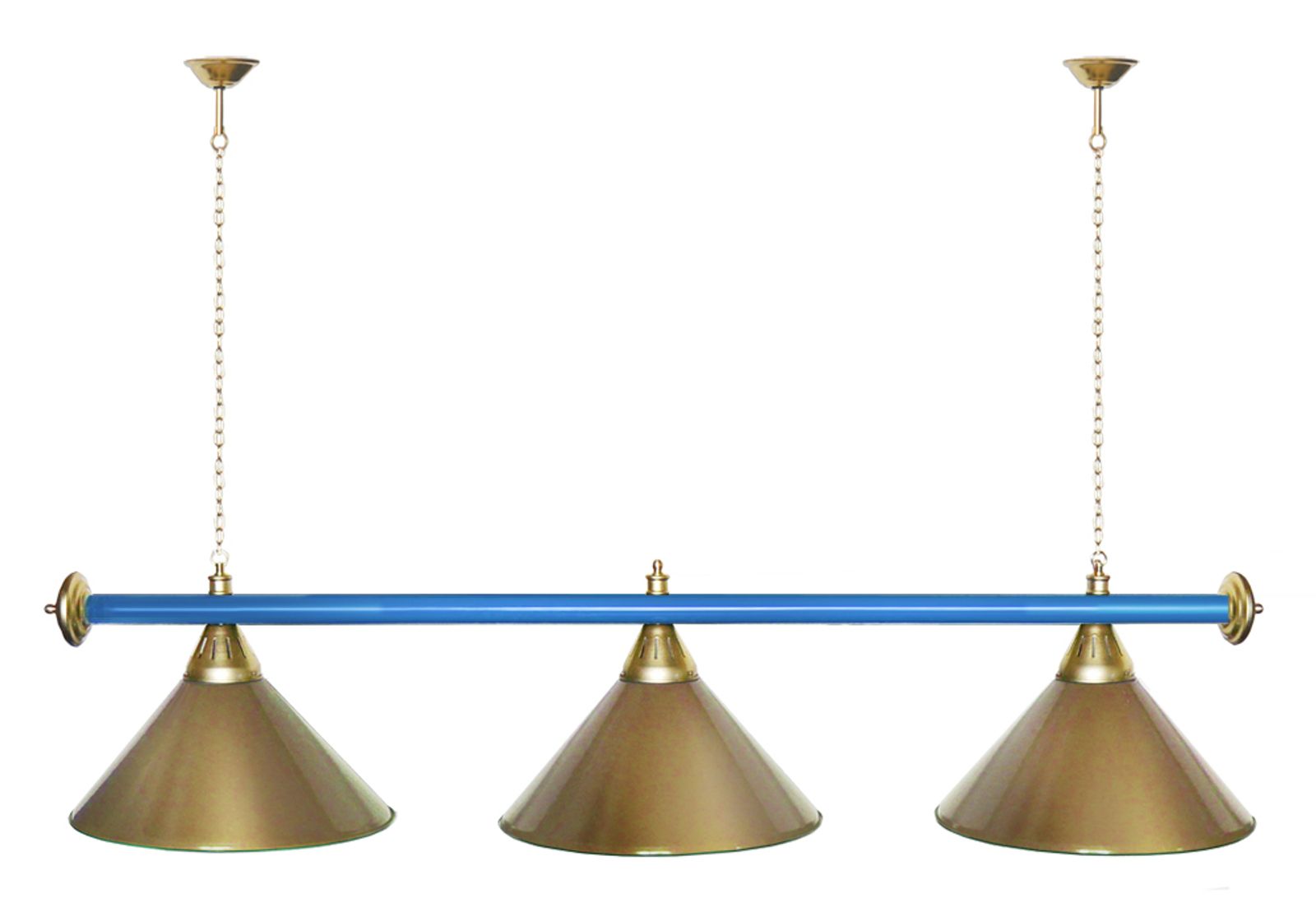 Лампа STARTBILLIARDS 3 пл. (плафоны золотые,штанга золотая,фурнитура золото) фото №27