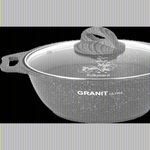 Кастрюля 2л «Granit ultra»(red) со стеклянной крышкой кга22а