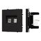 Механизм сдвоенной компьютерной розетки SCT-NOBE-MPC2-SFPL-BK (RJ-45, CAT6) Arlight 054313