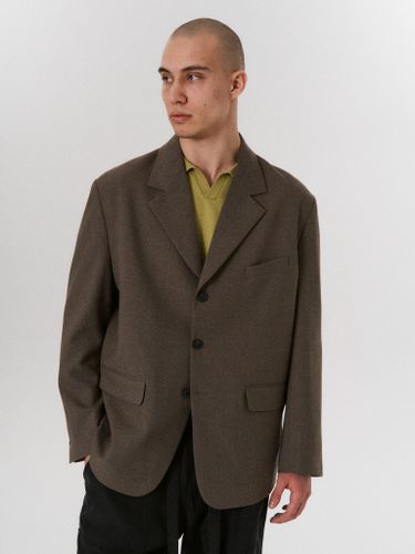 Однобортный пиджак цвета хаки Fleur