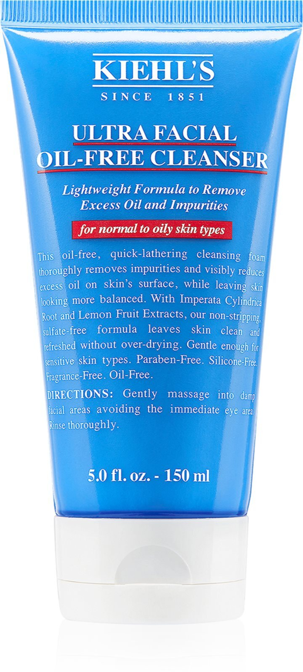 Kiehl's Ultra Facial Oil-Free Cleanser - освежающая очищающая пенка для нормальной и комбинированной кожи /   150  ml  / GTIN 3605975080865