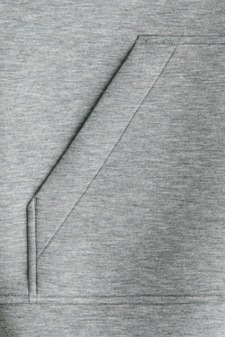 H&M Толстовка с капюшоном и застежкой-молнией, серый меланж