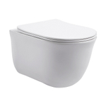 Унитаз подвесной Azario LISTA 490х365х340 безободковый, система смыва "Скрытое Торнадо", с быстросъемным сиденьем "Микролифт" (AZ-1177T)