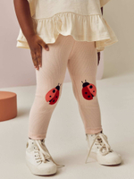 Легинсы с вышивкой для девочки Next E51-662, Розовый