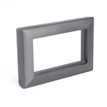 Рамка 2-местная (без перемычки), пластик, STEKKER, PFR00-7012-06, серия Катрин, графит 50045