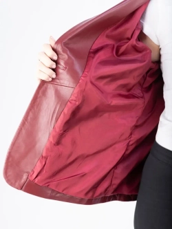 Куртка женская кожаная пиджак кожаный