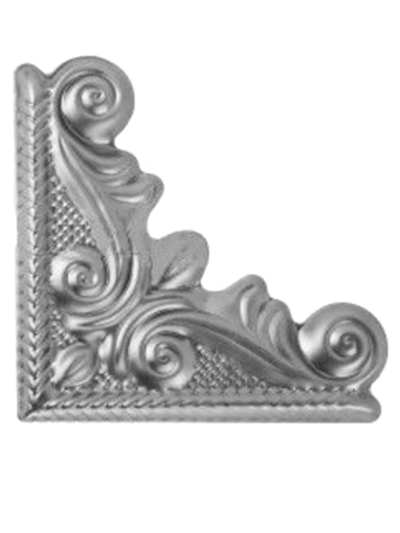 Кованый элемент накладка угол штамп 125*125*0,8 мм, вес 0,06 кг.