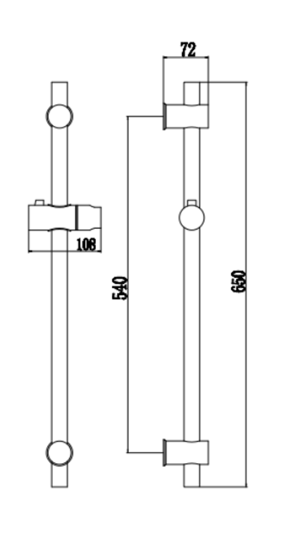 Душевая штанга FS90266H FMARK
