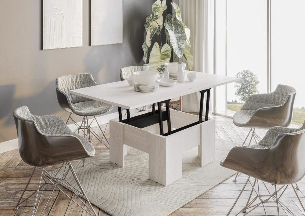 Стол-трансформер ясень белый 22мм