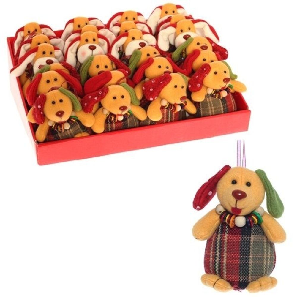 GAEM Новогоднее украшение «Собачка», L7 W5,5 H11,5 см, 6в.