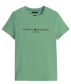 Мужская теннисная футболка Tommy Hilfiger Logo - зеленый