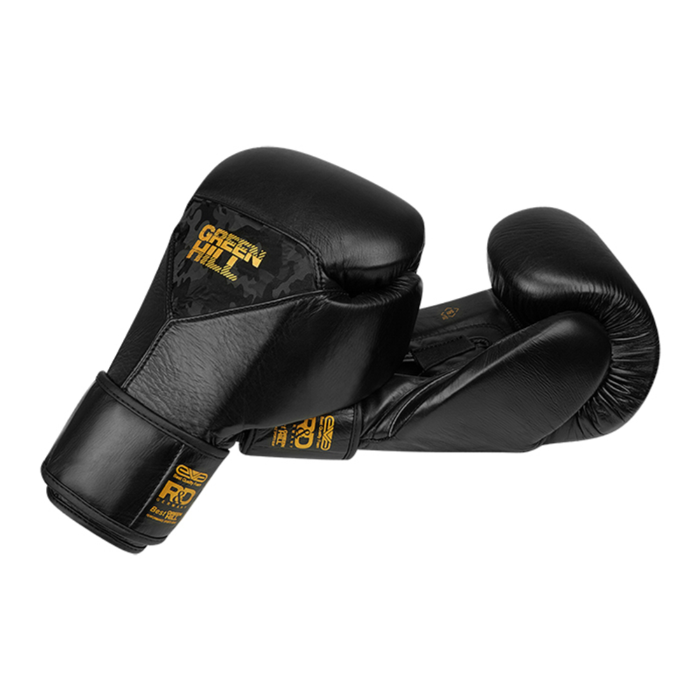BGPP-2021-0070 Боксерские перчатки Power Padded Training, чёрно-золотые