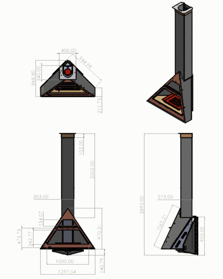 Печь-камин Giza
