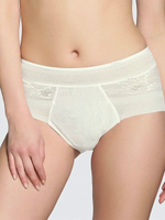 Высокие кружевные трусики Magic Band (Размер: XXL) (Цвет: кремовый)
