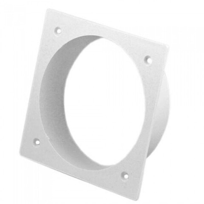 Фланец 155х155 мм квадратный на трубу 120 мм, для присоединения воздуховодов
