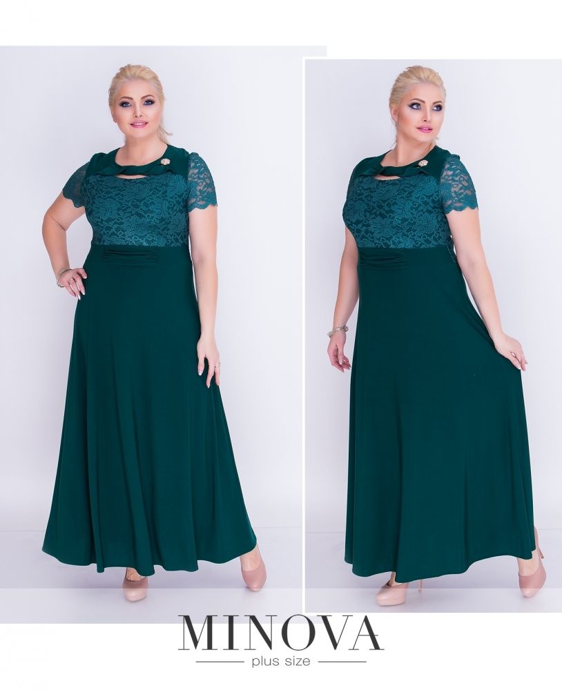 Платье 00269-зеленый Minova
