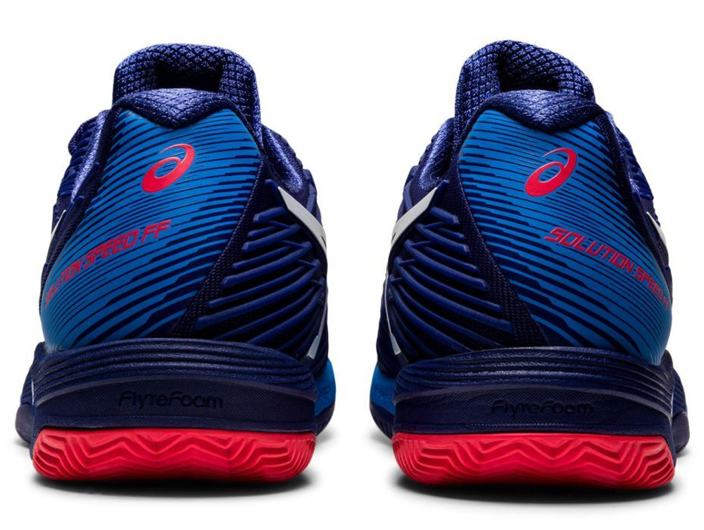 Мужские кроссовки теннисные Asics Solution Speed FF 2 Clay - dive blue/white
