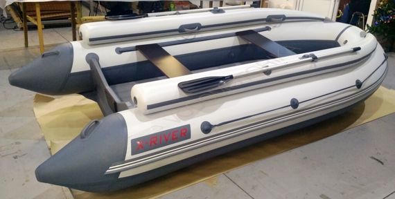 Надувная лодка X-River GRACE 380 НДНД с фальшбортом, надувное дно