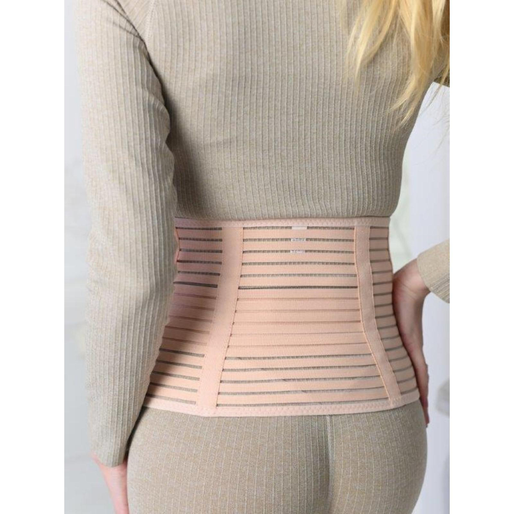 7044140 Бандаж-пояс универсальный, размер 108-112, цвет бежевый