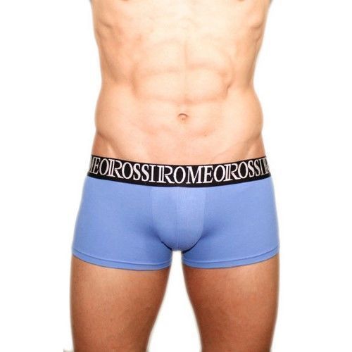 Мужские трусы хипсы голубые Romeo Rossi Bik Blue Boxers RR5002