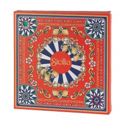 Фруктовница 2-х ярусная "Sicilia Sole" d=27/19см h=24,5см (фарфор) (подарочная упаковка)