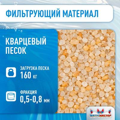 Песочный фильтр WL-ADG650 для бассейна до 128 м³, до 160 кг песка, до 16000 л/ч