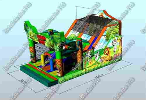 Коммерческий надувной батут "Мир сафари"