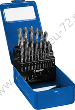 ЗУБР ПРОФ-В 25шт(1-13мм), Набор сверл по металлу, сталь Р6М5, класс В, мет.бокс