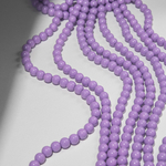 Хрустальный жемчуг, оттенок "Черничный макарун", шар 10мм