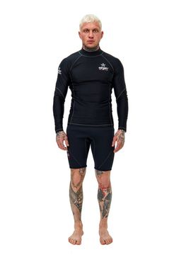 Футболка рашгард лонгслив Sargan Агидель UPF 50+ мужской черный