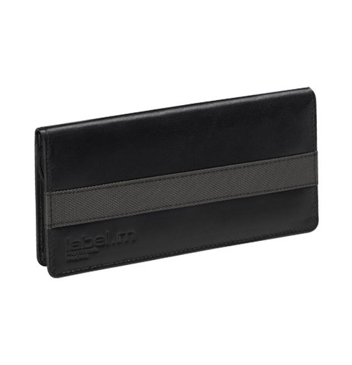 Пенал для ножниц чёрный Label.m Black Leather Scissor Case LMSCBK03