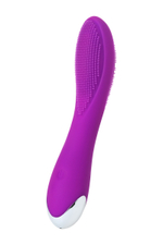 Вибратор с ресничками Desi фиолетовый, 18,5 см