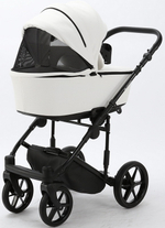 Детская коляска Adamex Zico Deluxe 3 в 1 Z-SA01 БЕЛ.КОЖА