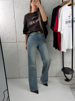 Брюки джинсовые артикул 72618 цвет "голубой"