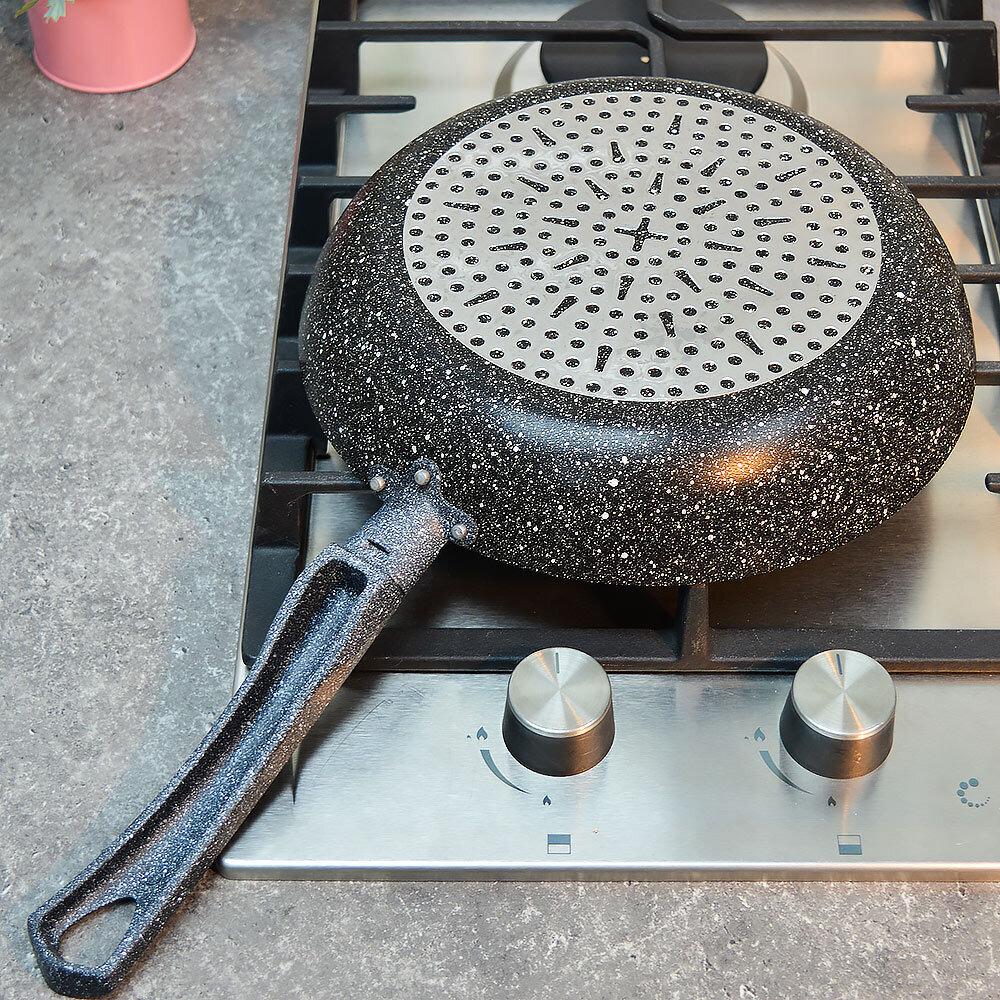 Сковорода 24см "Easy Stone" а/пр, индукция, тм Калитва