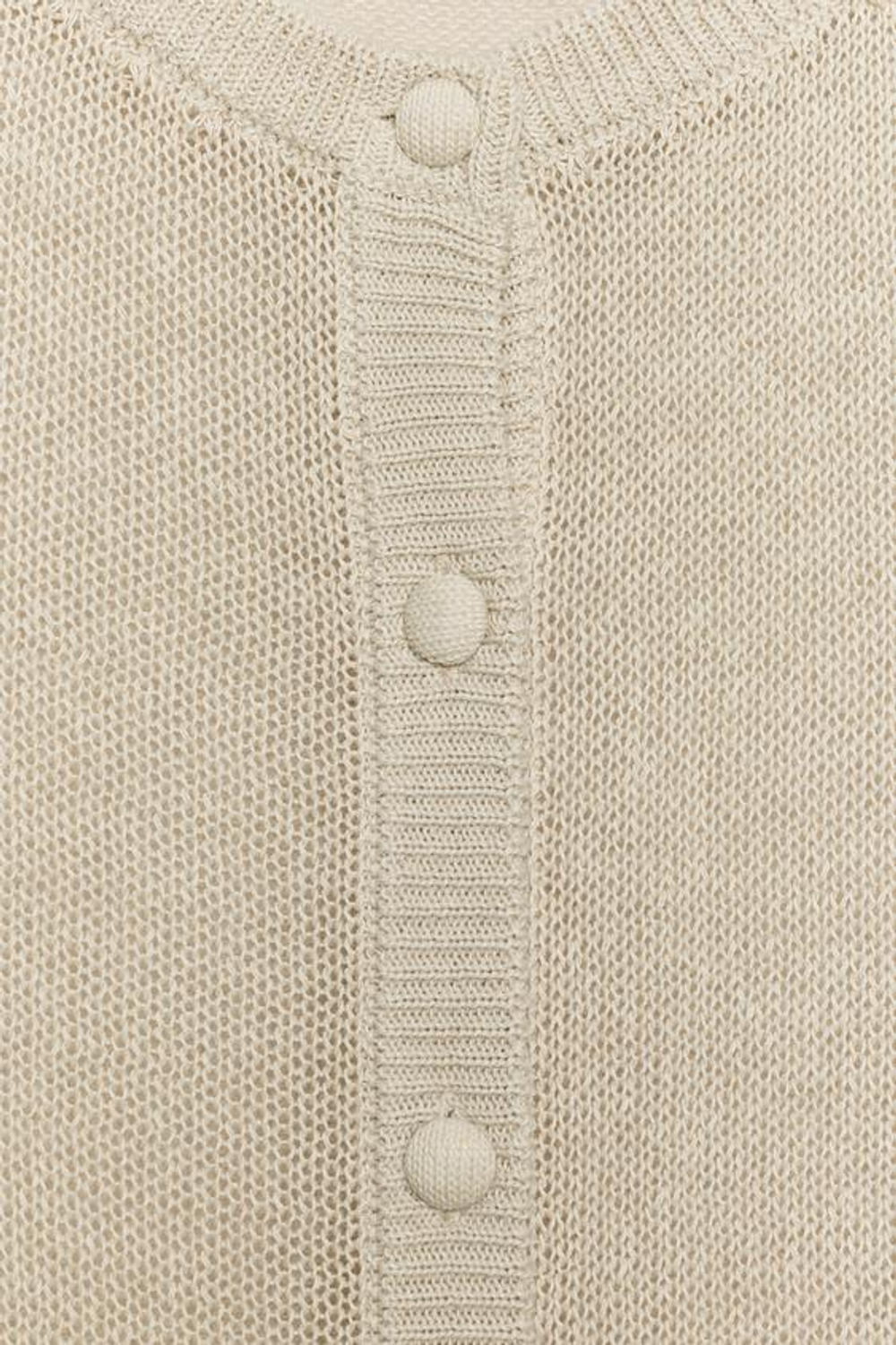 ZARA КАРДИГАН ИЗ ТРИКОТАЖА, ПЕСОЧНЫЙ