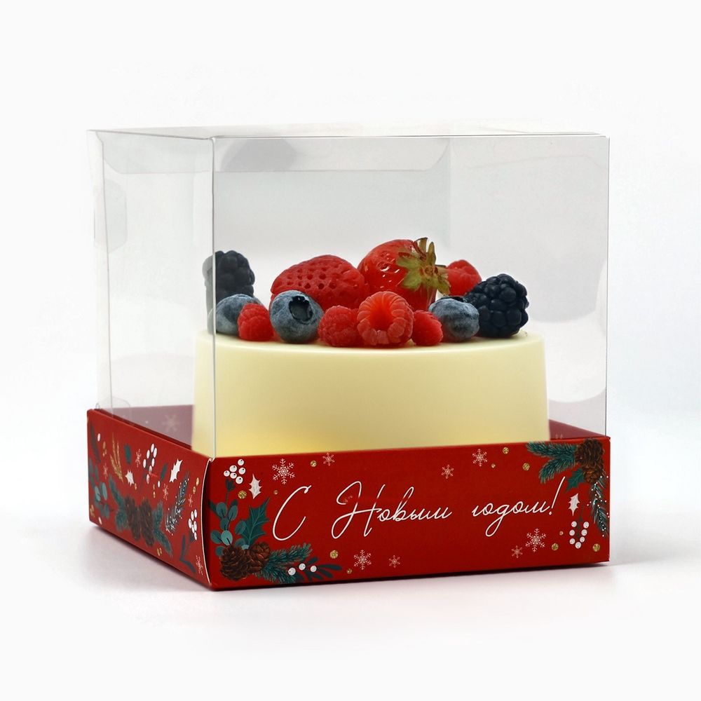 Коробка для кондитерских изделий «Новогодние мгновения», 10 х 10 х 10 см