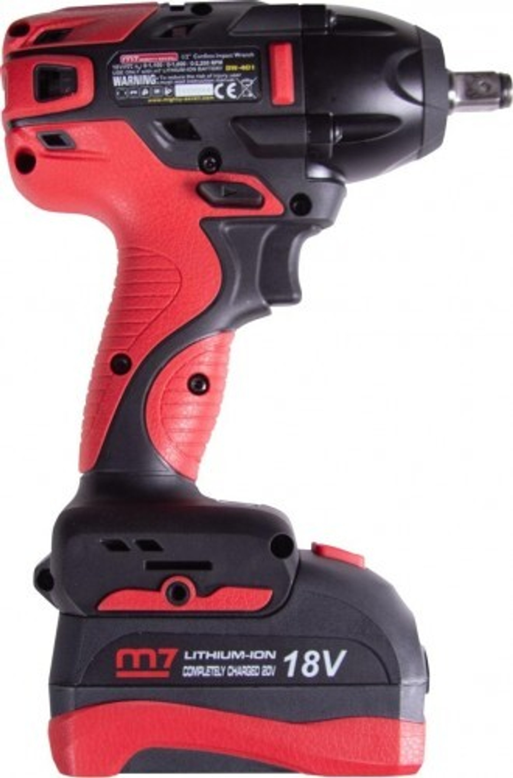 Гайковерт аккумуляторный MIGHTY SEVEN DW-401A ударный 4 предмета, кейс