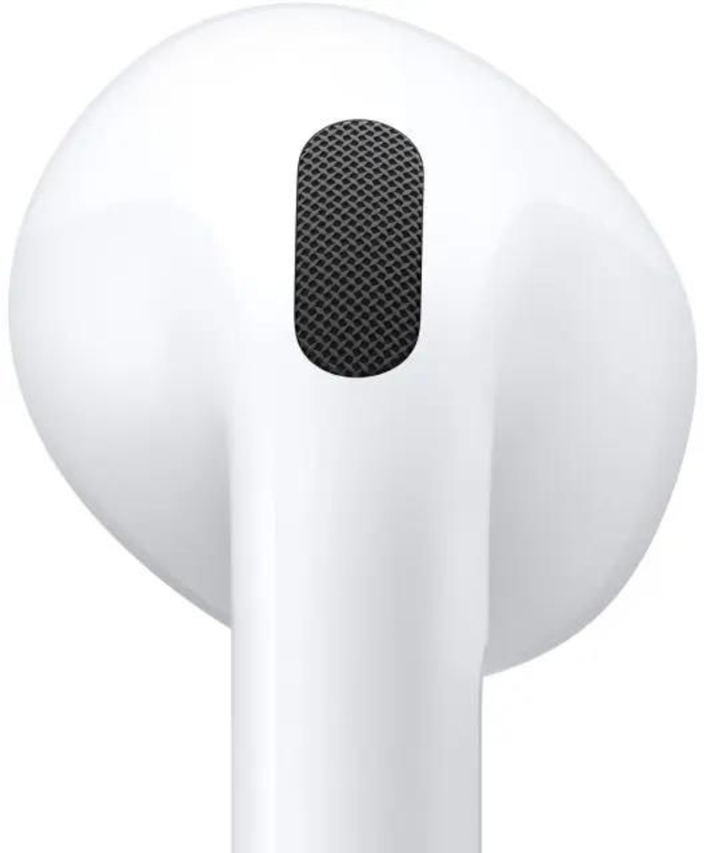 Наушники Apple AirPods 4 A3050,A3053,A3058, Bluetooth, вкладыши, белый [mxp63za/a]