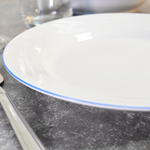 Тарелка 200мм мелкая форма Идиллия Палитра синяя