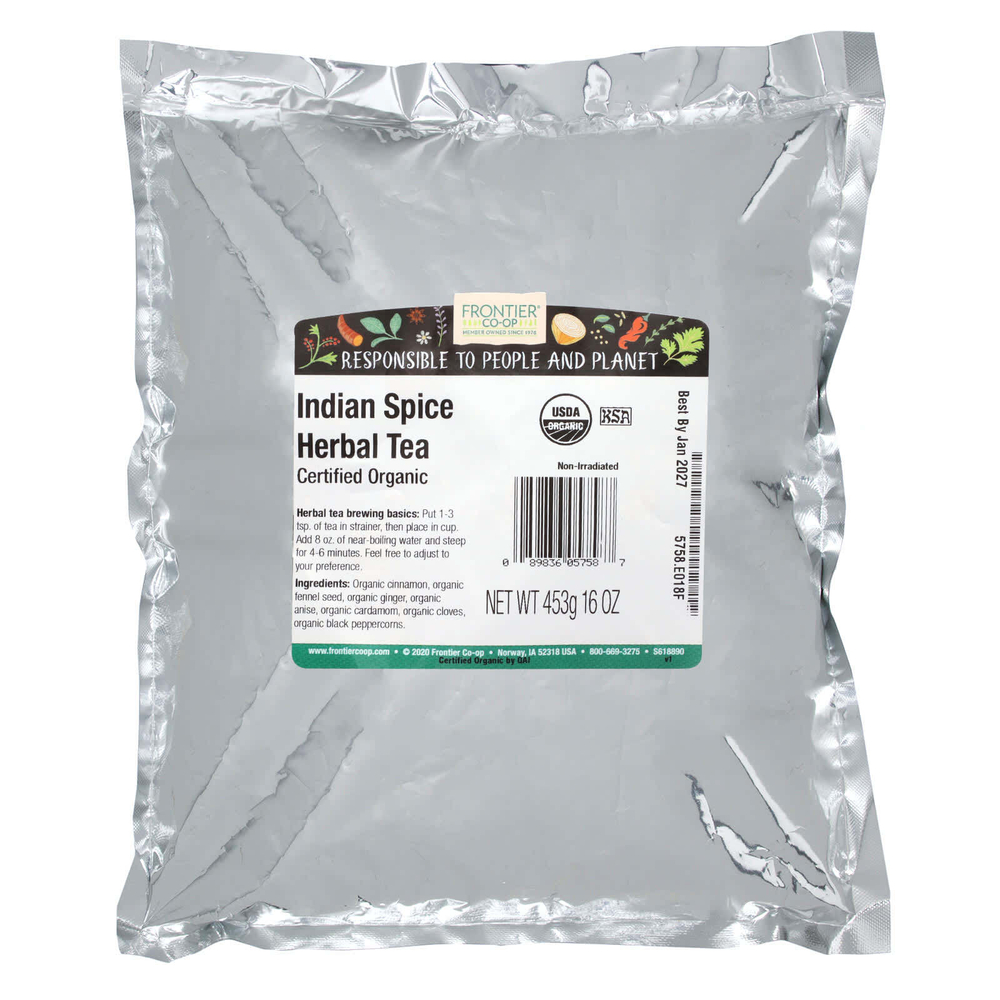 Frontier Co-op, Органический травяной чай с индийскими специями, 453 г (16 унций)