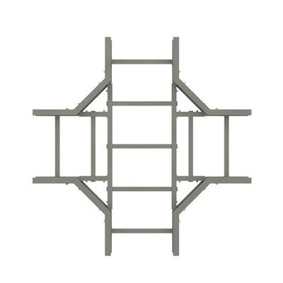 Ответвитель X-образный горизонтальный 200x100, стеклопластик